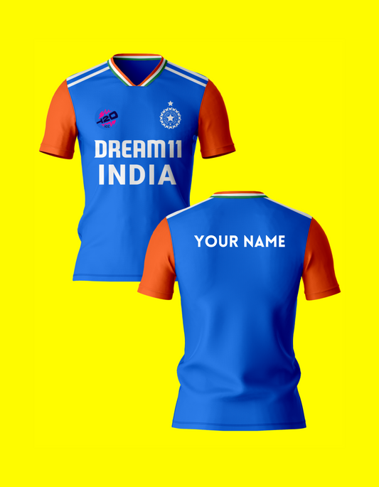 T20 World Cup Jersey India 2024 (Customizable)